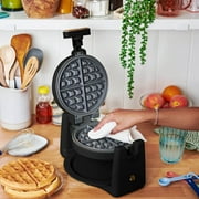 Beautiful Rotating Belgian Waffle Maker, Black Sesame by Drew Barrymore