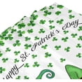 thumbnail image 2 of Happy St. Patrick's Day Shower Curtain Green Clover Shamrock Irish Gnome Spring St Patrick's Day Bathroom Shower Curtain Waterproof Fabric Bathroom Decorations with Hooks 36x72 Inch, 2 of 6