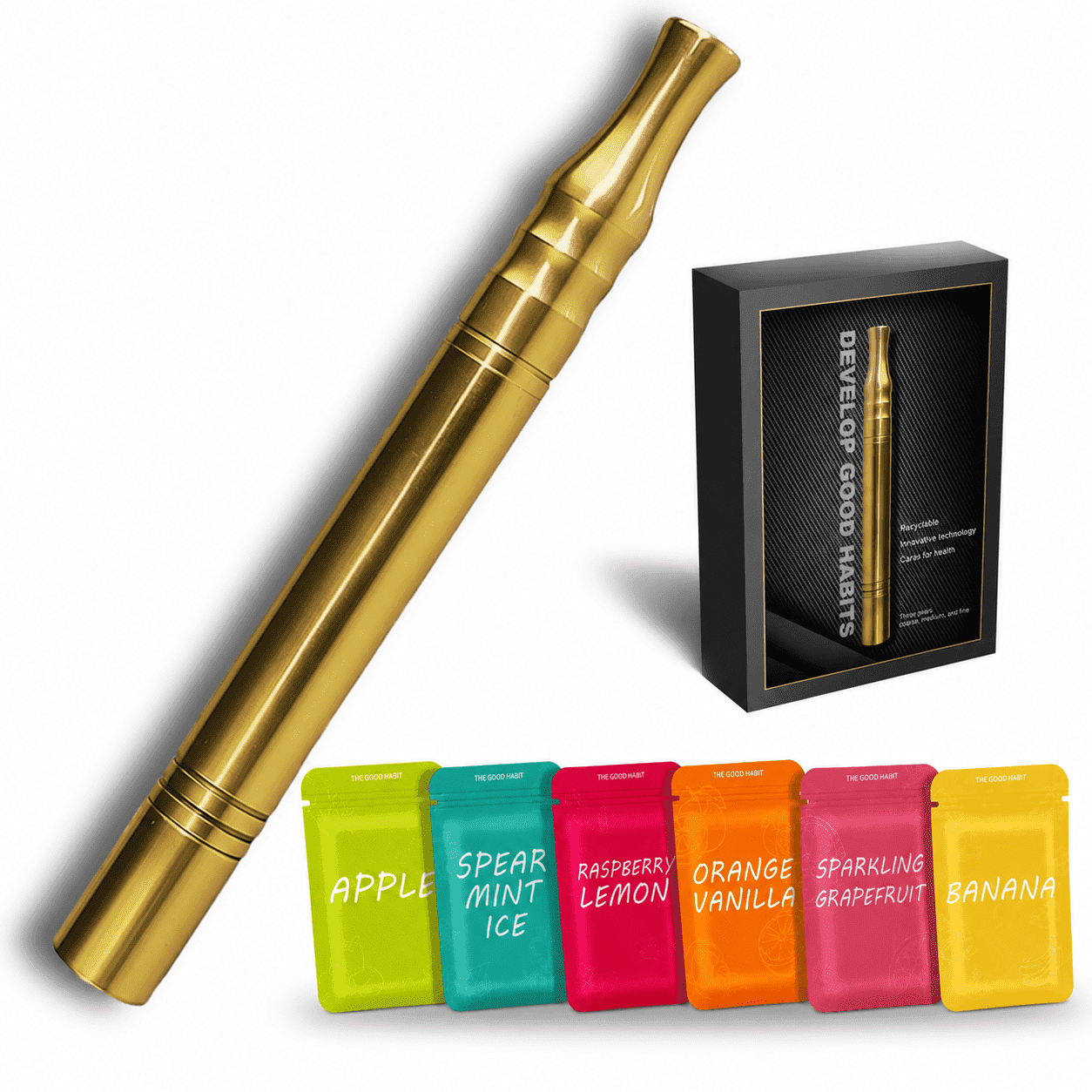 Portable Scented Air Inhaler, Sugar-free Aromatherapy, 6 Flavor Options