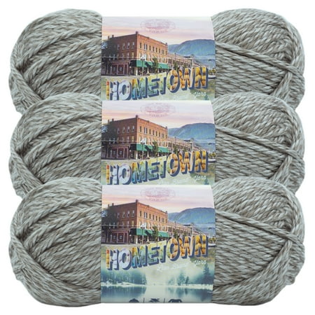 UPC: 0842093137665 | Lion Brand Yarn Hometown Bellefontaine Concrete Super Bulky Acrylic  Rayon Multi-color Yarn 3 Pack