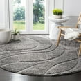 thumbnail image 4 of SAFAVIEH Florida Tamzen Abstract Shag Area Rug, Grey, 8'6" x 12', 4 of 11