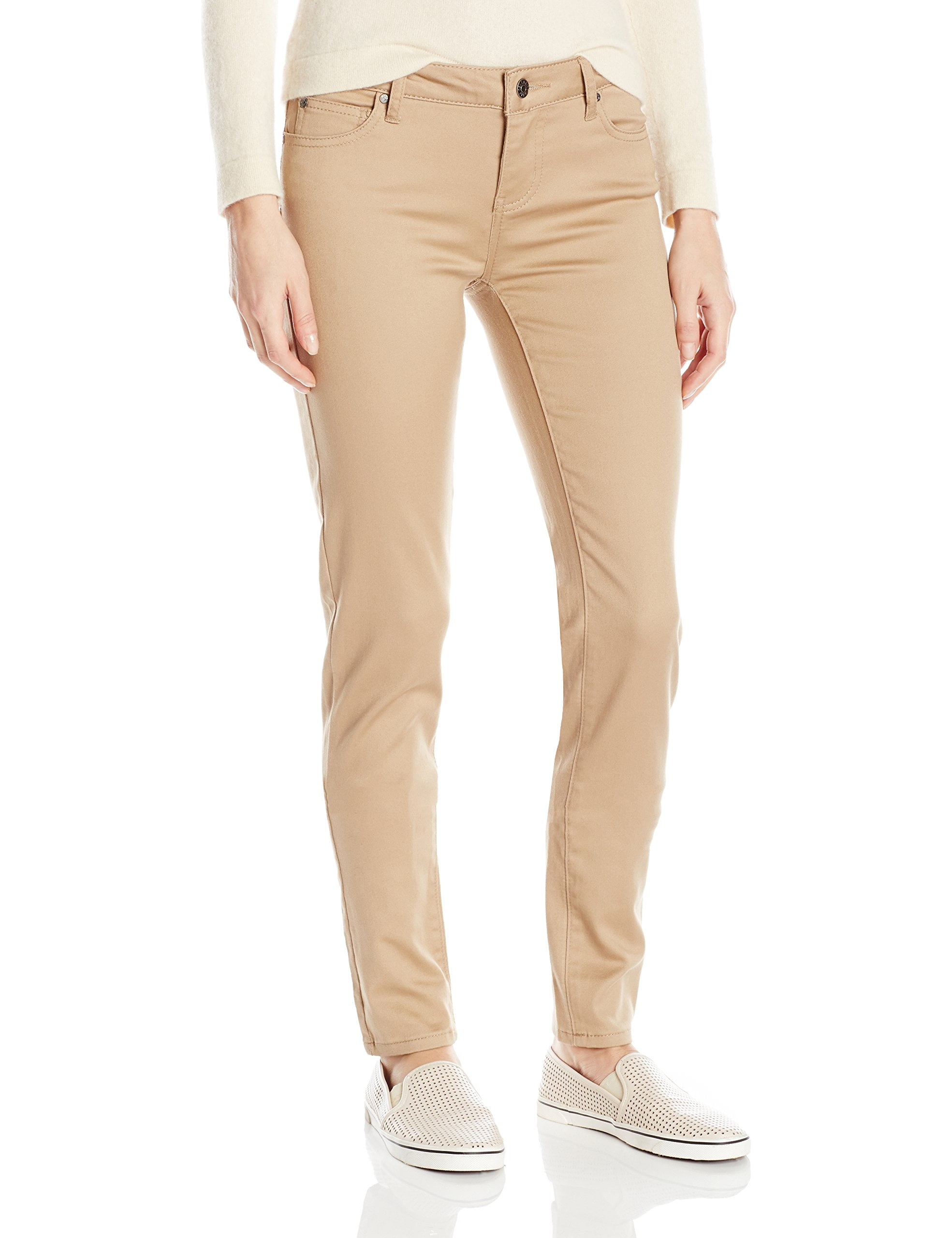 khaki stretch jeans