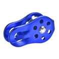 thumbnail image 2 of Polea de escalada Spptty Equipo de seguridad de aleación de aluminio azul montañismo acampar, 2 of 8