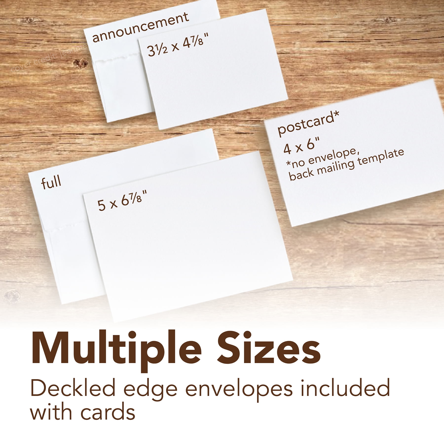 Strathmore 400 Series Mixed Media Cards & Envelopes, Full Size, 5x6.875 inch, 6 Per Pack, 3 Packs