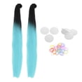 thumbnail image 1 of funtasica Pigtails Hair Tails Tails for Motorcycle Bike Blue, 1 of 9
