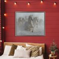 thumbnail image 2 of Stupell Industries Running Wild Horses Splashing Gray Framed Floater Canvas Wall Art design by Collin Bogle, 25 x 31, 2 of 9