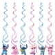 thumbnail image 3 of Decoración para fiesta de cumpleaños con ángel de punto interestelar de Disney en color rosa, bandera para tirar de globos, juego de espirales para insertar banderas en tartas, 3 of 5