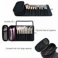 thumbnail image 5 of GASTROPOD Portable Makeup Brush Organizer Holder for Travel, Holds 20+ Brushes, Cosmetic Bag Roll-up Case Pouch, 5 of 7