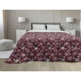thumbnail image 1 of Snowflake Down Alternative Comforter, Snowflakes of Cold Weathers Christmas Holiday Themed Illustration, Microfiber Quilt for All Season, 5 Sizes, Pale Blue Taupe White, by Ambesonne, 1 of 3