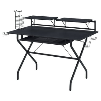 アクメACME Furniture TABLE / BLACK Acme Furniture Annette Black Music Studio Desk with Keyboard Tray