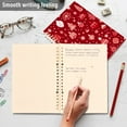 thumbnail image 5 of Christmas Decorations Red Ring Binder Notebook Journey Note Diary College Ruled Spiral Notebook Study Loose Leaf Paper A5 60 Pages, 5 of 8