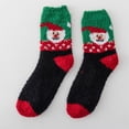 thumbnail image 1 of Lady Senior Plush Sleeping Socks Home Coral Velvet Socks Christmas Socks, 1 of 3