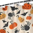 thumbnail image 3 of Halloween Pumpkin Spider Bat Pattern Shower Curtain 72"x72" ,Bathroom Decorative Shower Curtains Set with 12 Hooks,Modern Waterproof Washable Shower Curtain, 3 of 6