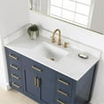 thumbnail image 4 of Gavino 48" Wood Vanity in Royal Blue with Composite Stone Top no Mirror, 4 of 16