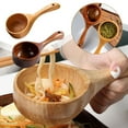 thumbnail image 2 of Wood Bath Salt Wooden Rice Spoon Multipurpose Large Wood Water Spoon Scoops for Canisters Fl F6K2, 2 of 5