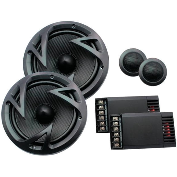 Power Acoustik EF-60C 6.5" 2-Way Component Speaker 250W