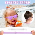 thumbnail image 3 of Baby Sunglasses with Strap Adjustable, Heart Shaped UV Protection Polarized Flexible Sunglasses for Toddler Infant Age 0-36 Months 0-3 Years, 3 of 7