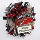 thumbnail image 2 of Elegant Christmas Wreath For Front Door, High-Quality Plastic Cloth Decoration, Versatile Indoor Outdoor Use, Durable Reusable Adornment With, 2 of 5