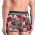 thumbnail image 3 of Uemuo Rose Flowers Pattern Men's Boxer Briefs,Trunk Anti-Chafing,Comfortable, Durable, and Stylish Underwear-XX-Large, 3 of 9