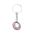 thumbnail image 1 of Outdoor Christmas Decorations Clearance Rotating Small Basketball Soccer Golf Rugby Baseball Keychain Metal Ball Key Chain Christmas Day Gift JE742, 1 of 2