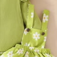 thumbnail image 7 of CAUYDY 0 3 6 9 Months 1T 2T Baby Girl Cute Clothing Set Infant Girls Long Sleeve Bodysuit Newborn Fall Winter Romper Preemie Outfit Sizes 6-9 Months,Green, 7 of 7