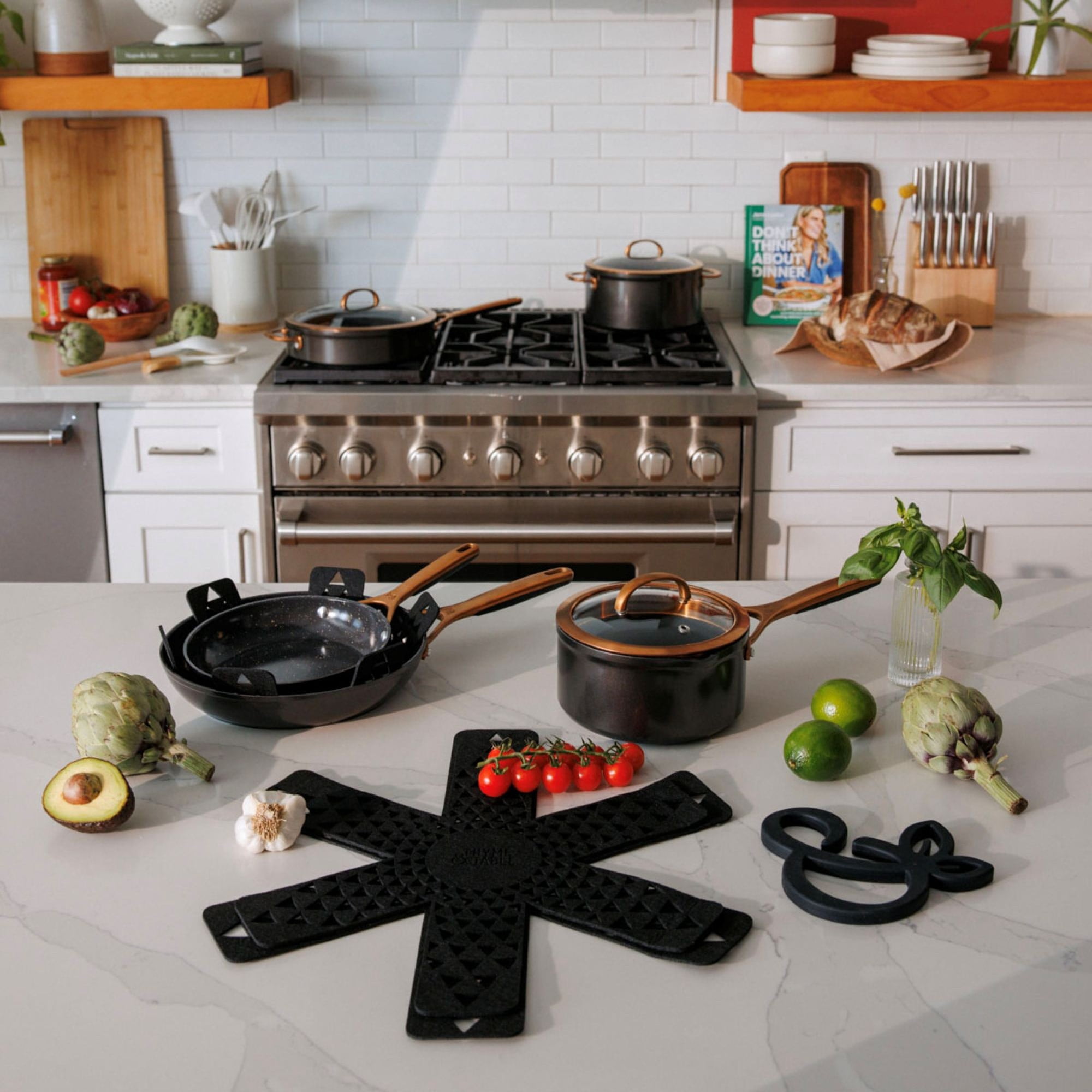 Free Shipping! Thyme & Table Non-Stick 12-Piece Cookware Set
