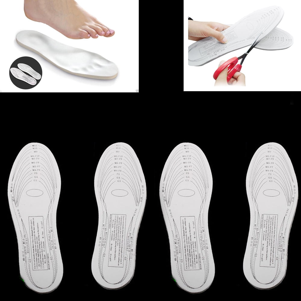 Useful 2Pair Unisex Care Pad Pain Relief Memory Foam Insoles Shoe Trainer Foot 