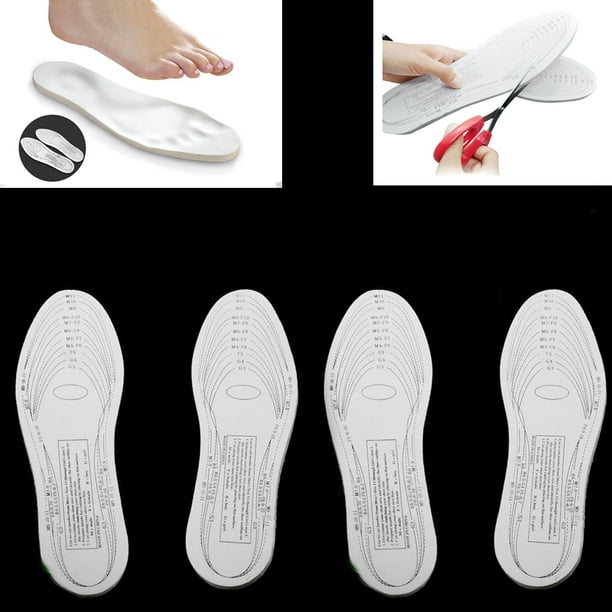 2 Pairs Memory Foam Insoles Shoe Comfort Unisex Size Cushion Feet Pad