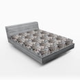 thumbnail image 2 of Ambesonne Abstract Fitted Sheet, Art Ethnic Stripe Pattern, Full Size, Off White and Charcoal Grey, 2 of 5