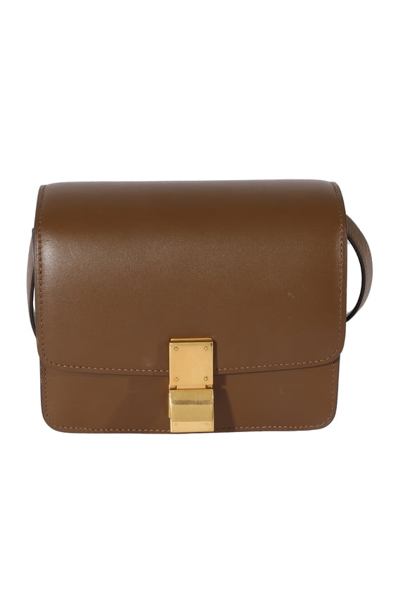 Pre-Owned Celine Brown Smooth Leather Small Box Bag