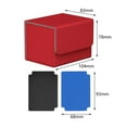 thumbnail image 4 of DYNWAVECA Boîte de Rangement pour Cartes de Sport Standard Durable Fermeture Magnétique Rouge, 4 of 10