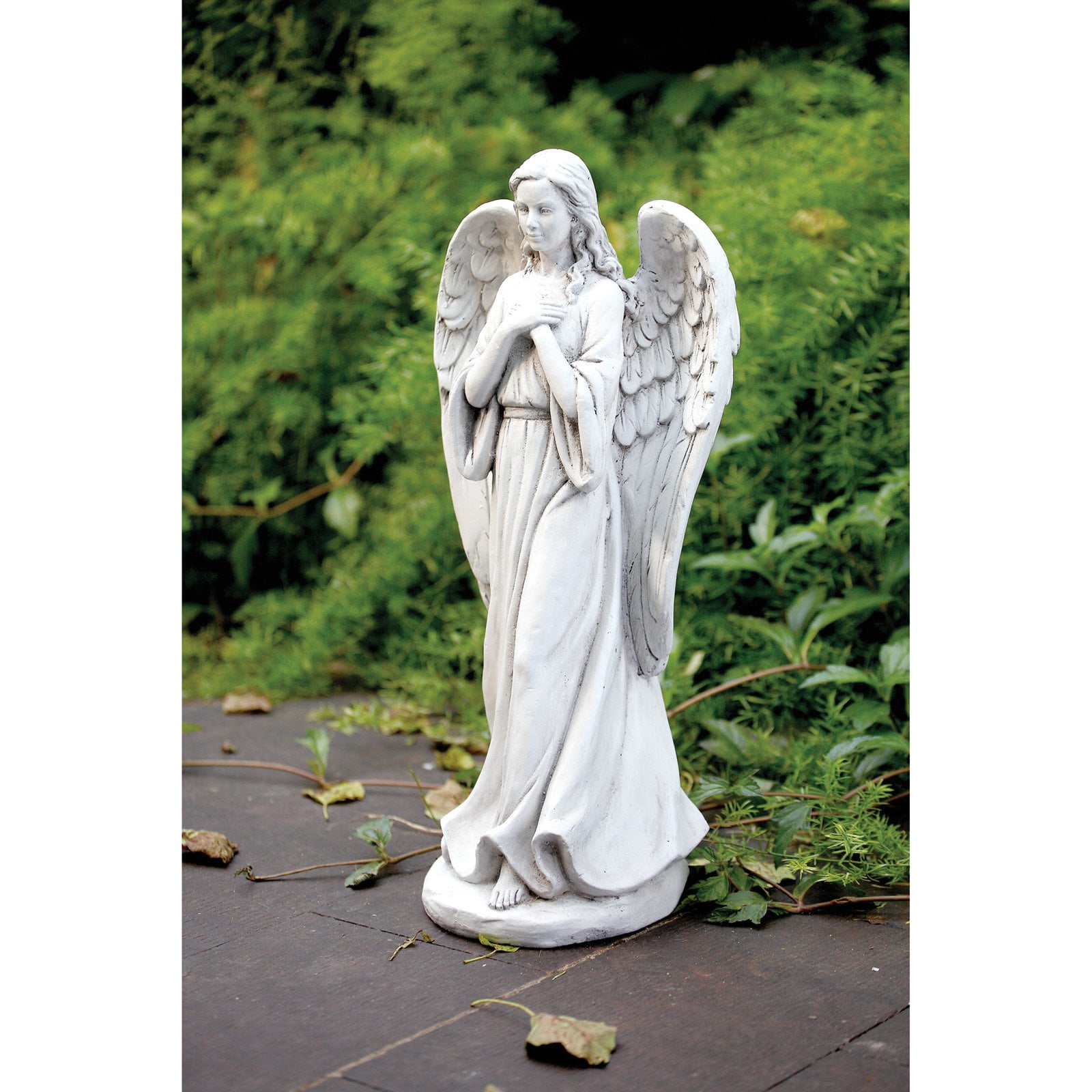 Napco White Praying Angel Garden Statue by Napco Marketing Corp