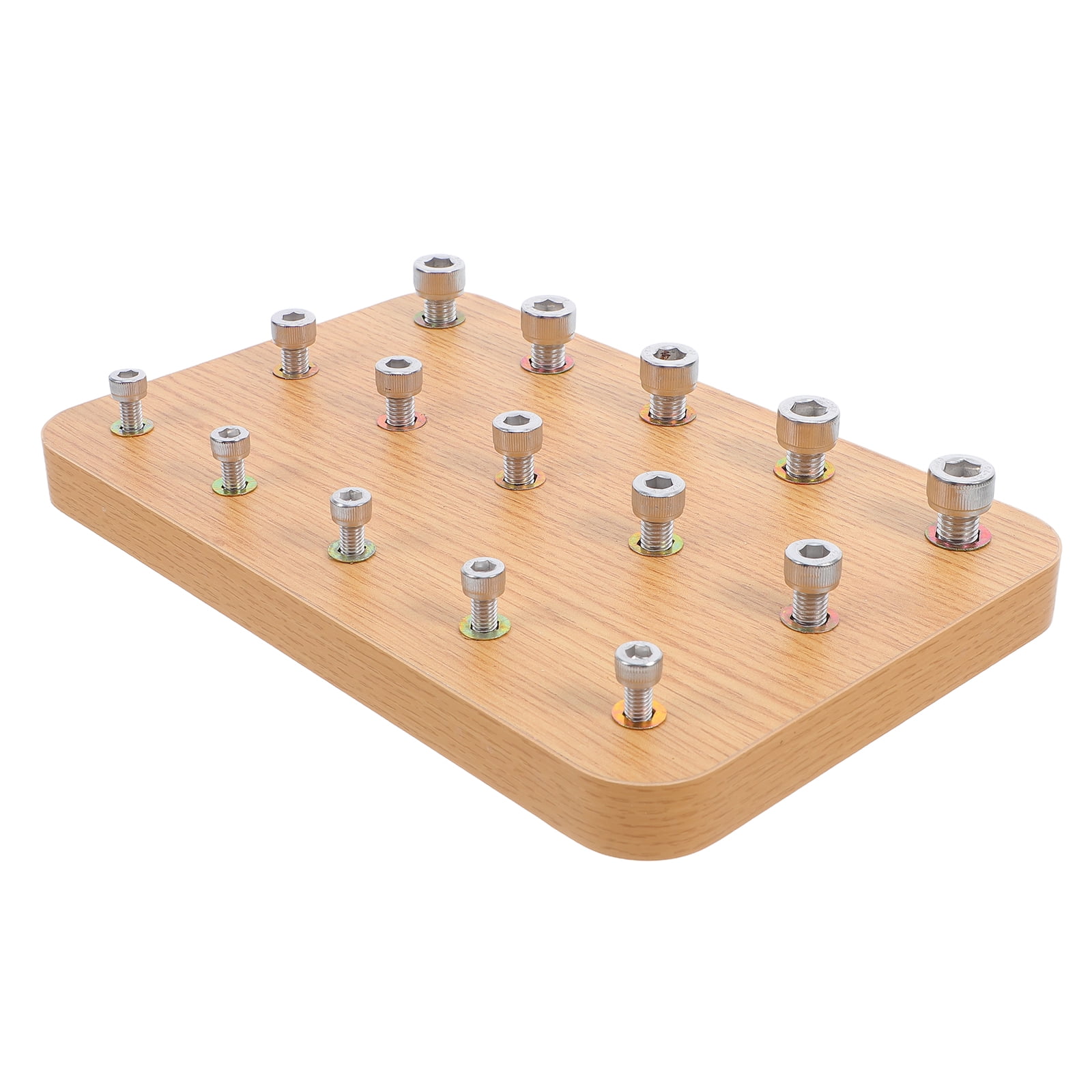 Wooden Nuts And Bolt Board For Rehabilitation Hand Eye Coordination Trainer Finger Exercise Hand Rehabilitation Tools Occupational Rehabilitation Supplies