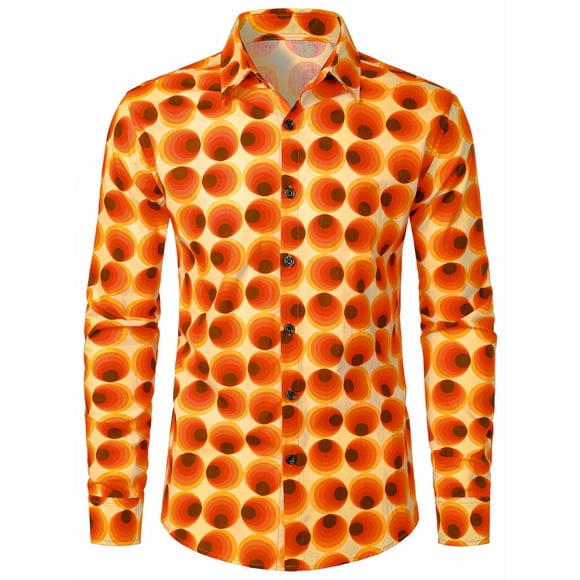Chemise Intemporelle Bohème à Fleurs pour Homme à Boutons, à Manches Longues, Imprimée, Tenue Décontractée de Tous les Jours