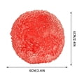 thumbnail image 3 of TOYOUME Textured Slush Ball Squishy, Slow Rise Stress Relief, Red, 3 of 5