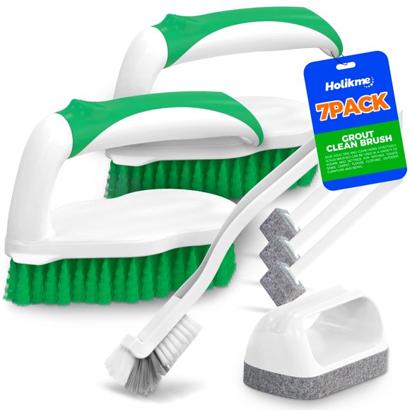 Juego de cepillos de limpieza Holikme, paquete de 7, para piscina, baño y cocina
