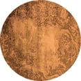 thumbnail image 1 of Ahgly Company Indoor Round Oriental Orange Industrial Area Rugs, 6' Round, 1 of 4