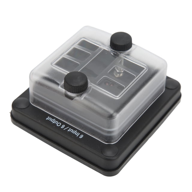 Bloque de fusibles de 6 vías impermeable ATO ATC caja de fusibles indicador LED rojo para coche barco marino RV camión