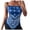 Blue, variant on Fshinging Basic Cute Women Tank Top Big Bow Backless Boho Casual Print Bandeau Trendy Beach Vacation Clothes Blue L