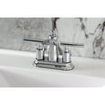 thumbnail image 2 of Kingston Brass FB7621CML Manhattan Double-Handle 4" Centerset Bathroom Faucet with Pop-Up Drain, Polished Chrome, 2 of 7