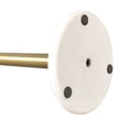 thumbnail image 5 of happimess PRH2000D Avery Modern Classic Metal with Non Slip Weighted Marble Base Paper Towel Holder, White/Gold, 5 of 6