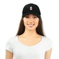thumbnail image 5 of DALIX Mini Snowman Hat Ladies Womens Baseball Cap in Black, 5 of 6