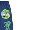 thumbnail image 2 of RICK AND MORTY Women's Sweatpants, Graphic Print Fleece Jogger Sweatpants Blue – XL, 2 of 6