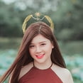 thumbnail image 5 of Bridal Headband for Women Crown Hairhoop Elegant Earring/Headband Women Bohemia Headdress Wedding Crown Headpiece, 5 of 8