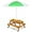 Natural, variant on GLACER 3-in-1 Kids Picnic Table, Wooden Sand and Water Table w/Removable & Adjustable Umbrella, Removable Sand Box, Built-in Benches, Kids Outdoor Furniture for Toddler, Patio, Backyard (Natural)