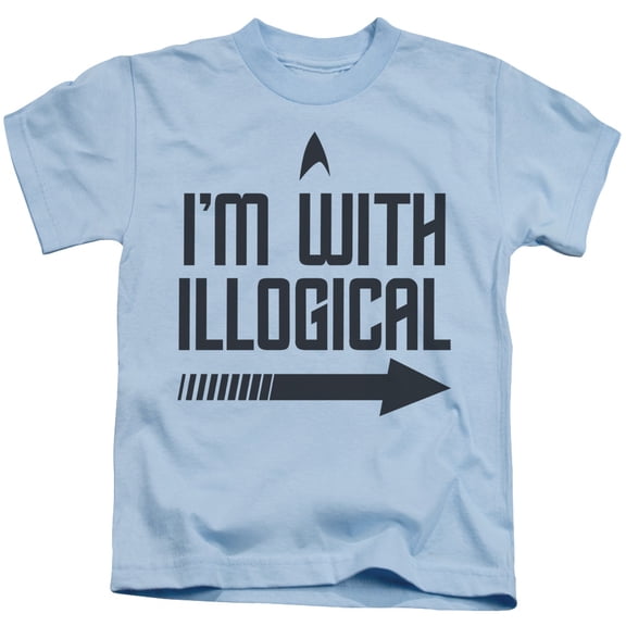 Star Trek With Illogical Youth 18/1 T-Shirt Light Blue