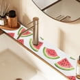 thumbnail image 2 of Yayeee Faucet Mat for Kitchen Sink 14.7" Diatomite Long Splash Guard Pad, Cartoon Watermelon, 2 of 7