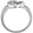 thumbnail image 2 of FB Jewels 925 Sterling Silver Open Heart Ring Size 7, 2 of 2