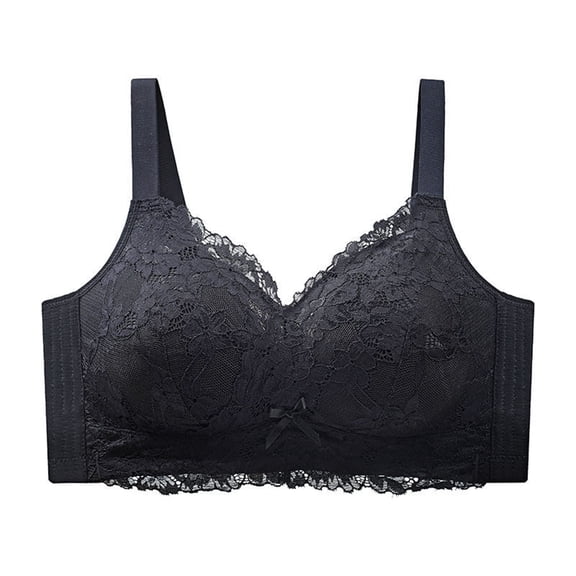 Levmjia Women Backless Push Up Bra No Wire Comfortable Seamless Lingerie Soft Nylon U Shaped Underwire Free Bras for Everyday Wear 34-42B/C Multi Color Options