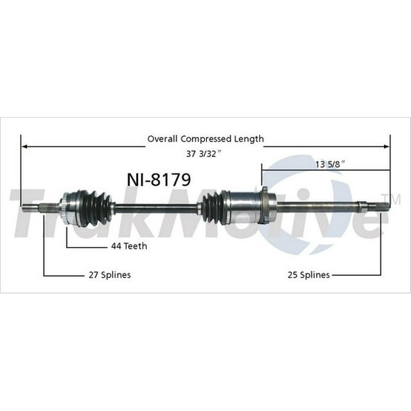 TrakMotive CV Axle Shaft P/N:NI-8179